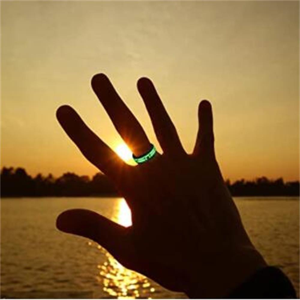 Nhẫn Thời Trang Hình Nhịp Tim Màu Sắc Phản Quang Độc Đáo|Dây Chuyền Thép Không Gỉ Nhiều Màu Sắc Thời Trang