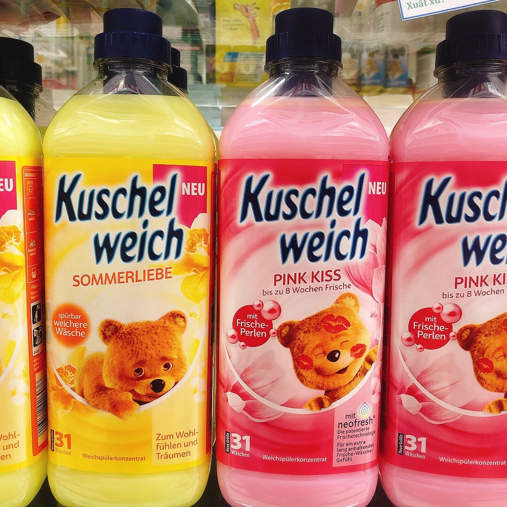 Nước xả vải Kuschelweich Tinh dầu nước hoa 750ml, 1000ml - Đức