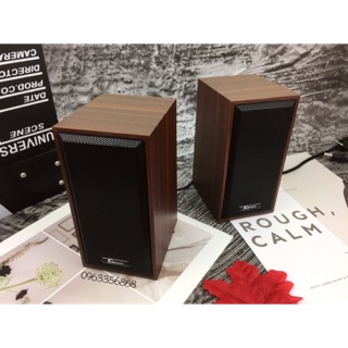 Loa Vi Tính 2.0 Goldtech M22 Có Dây, Vỏ Gỗ Chống Thấm, Hỗ Trợ Kết Nối Với Máy Tính Và Điện Thoại