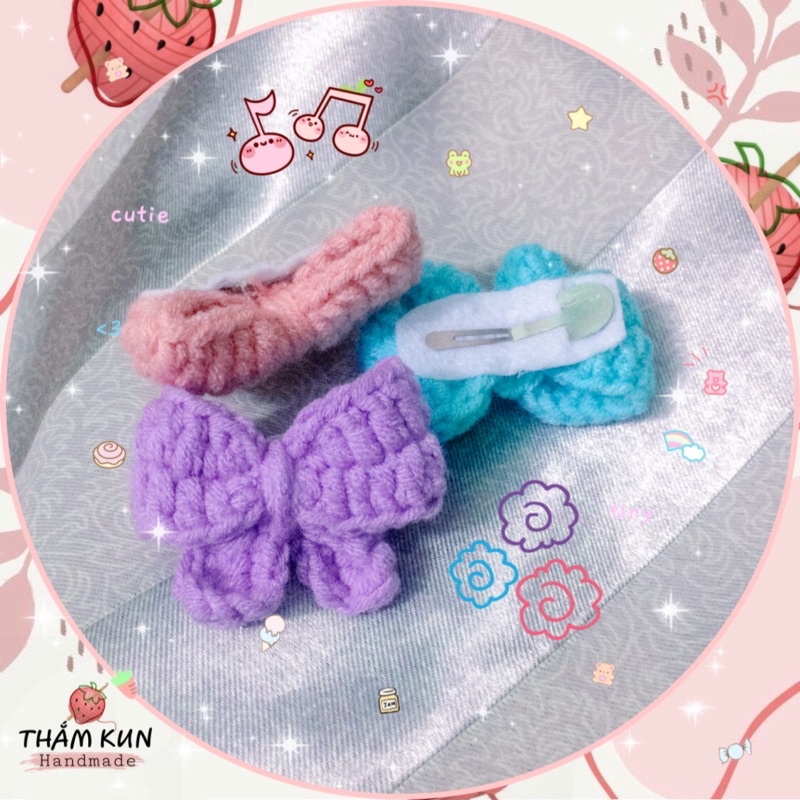 Kẹp tóc nơ handmade