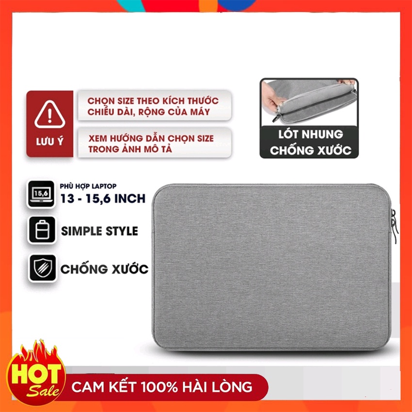 [CƠ HỘI TRÚNG THƯỞNG]Túi Chống Sốc 12 13 14 15.6 17 Inch Bao Bọc Đựng Laptop macbook Ipad Lót Lưới Lông chống thấm nước