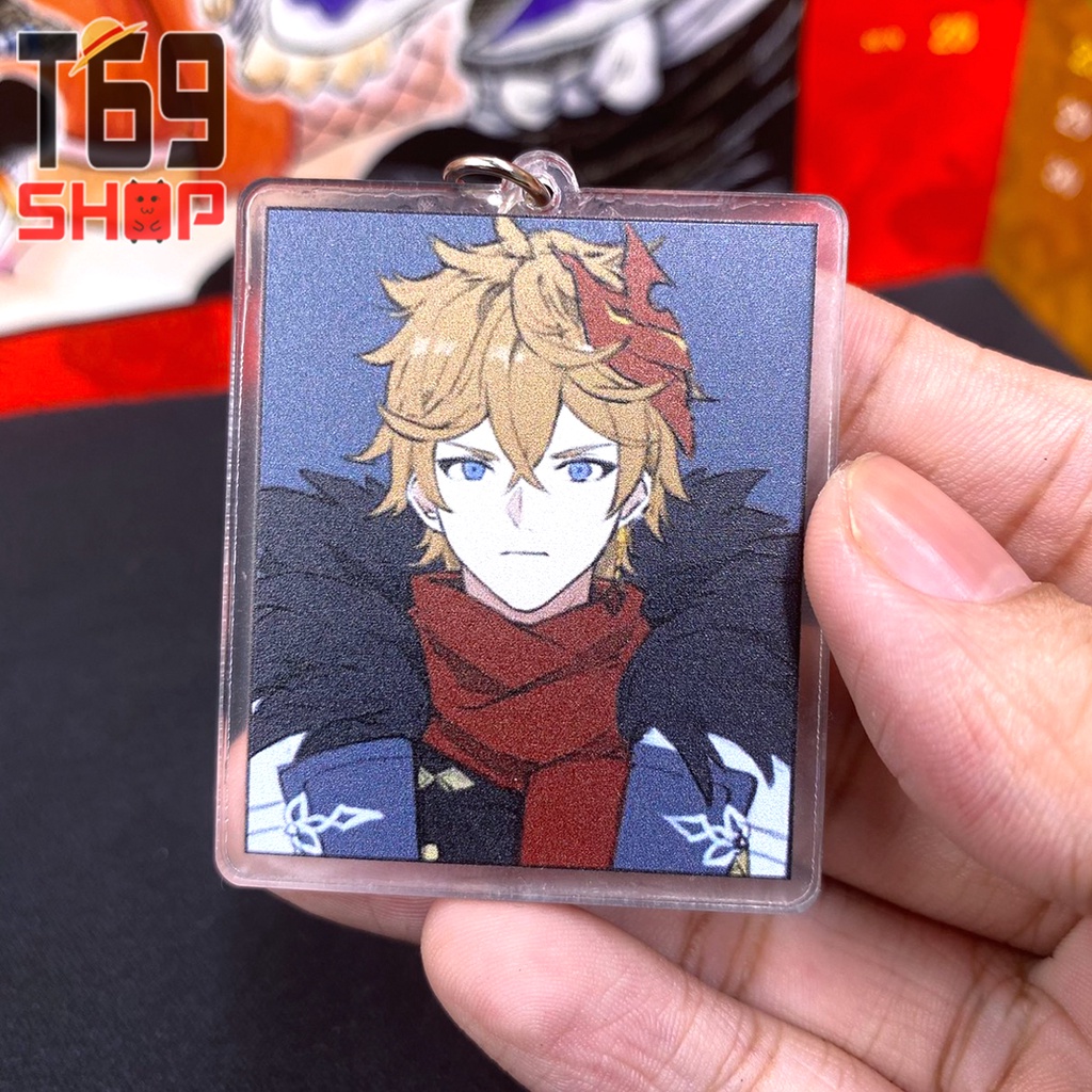 Móc khóa mica Eleven Fatui Harbingers (11 Quan Chấp Hành) - game Genshin Impact