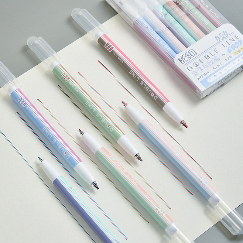 Bộ 6 Bút Lông Viết Thư Pháp Kiểu Hàn Quốc