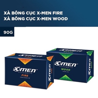 Xà bông tắm X-Men xanh, đỏ cục (90g) / Xà phòng tắm Xmen dành cho nam Wood, Fire