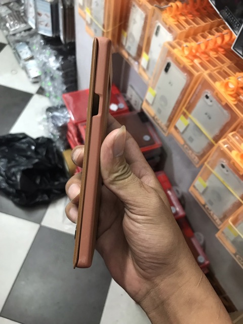 Bao da nillkin Qin samsung Note 9 / note 10 / note 10 plus chính hãng có khe nhét thẻ ATM