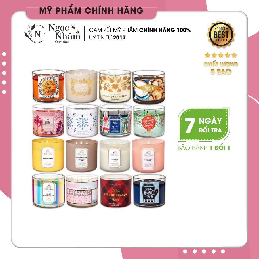 Nến thơm Bath and Body Works 3 bấc cao cấp
