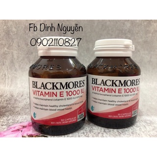 Hàng Úc - Blackmores Vitamin E 1000IU 30 viên