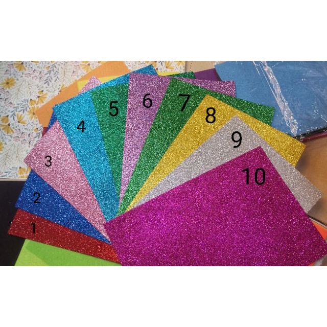 Xốp nhũ kim tuyến khổ 40x50cm A2