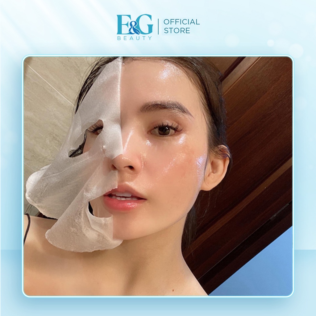 COMBO 7 Miếng mặt nạ Retinol Mask E&G dưỡng da cấp ẩm, tái tạo da, giảm nếp nhăn 175Gr