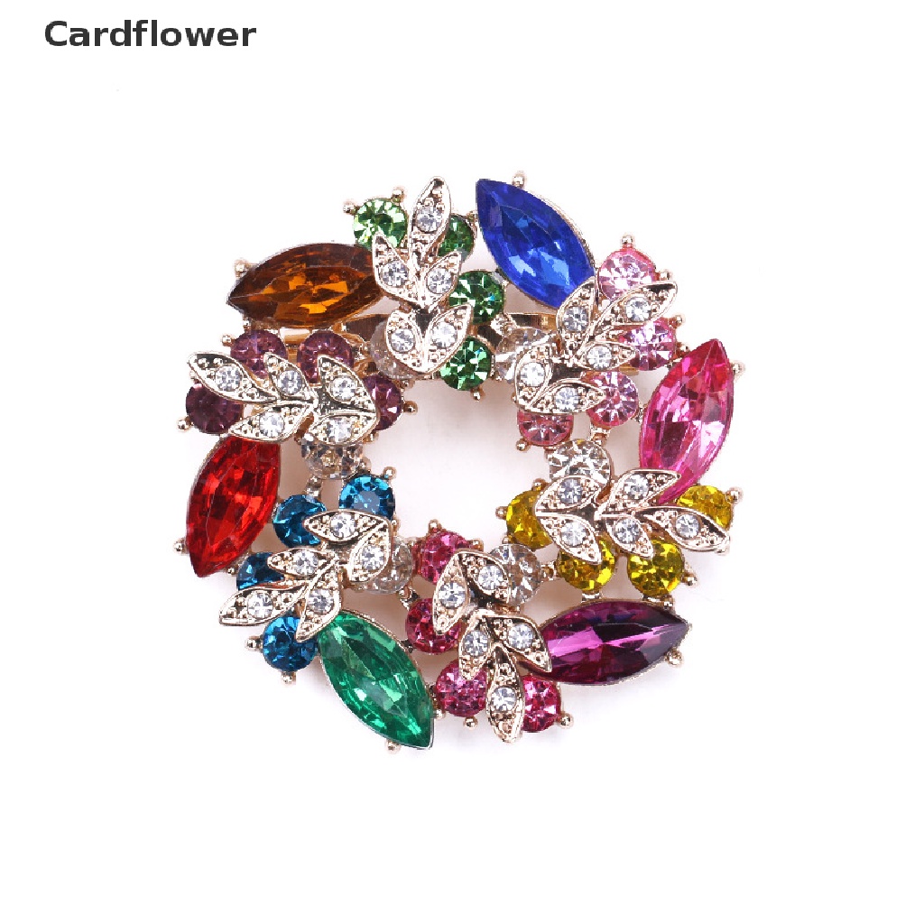 Ghim Cài Áo Hình Hoa Đính Đá Thời Trang Cho Nữ