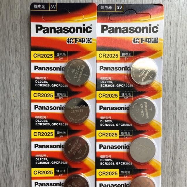 Vỉ 5 pin Panasonic cr2032, cr2025 , cr2016 hàng nội địa Trung( bao chuẩn)