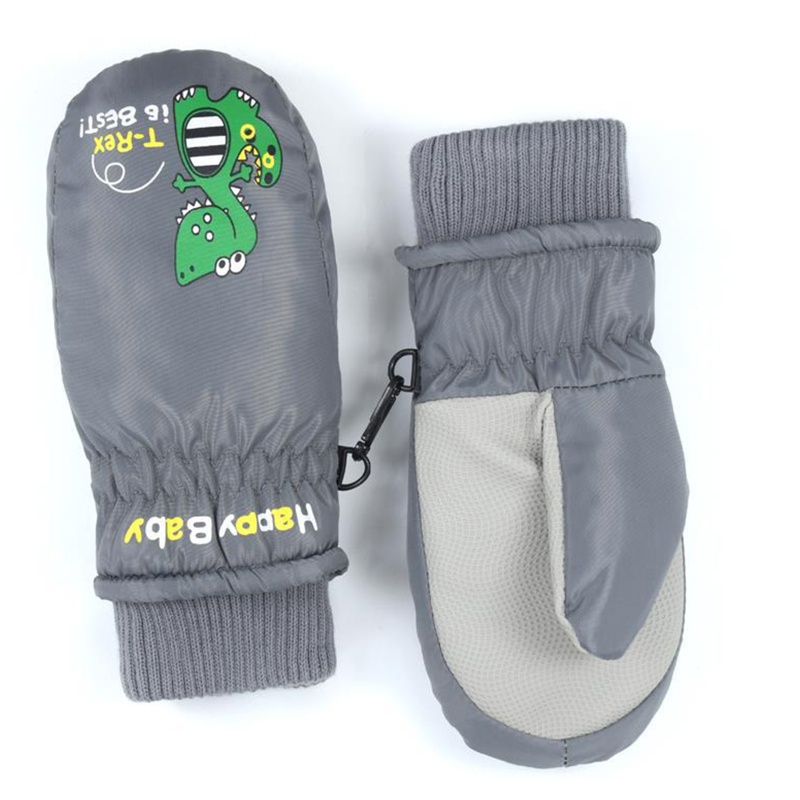 Găng Tay Trượt Tuyết Hở Ngón Thời Trang Cho Bé