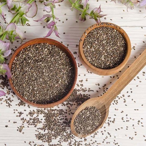 Hạt Chia Úc Tím- nhập khẩu- Organic Chia Seeds [Bịch 1kg] -DATE 2023- GIẢM CÂN