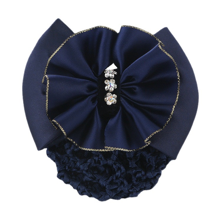 Kẹp Tóc Hình Bông Hoa Phối Lưới Phong Cách Đồng Phục Nhân Viên Văn Phòng