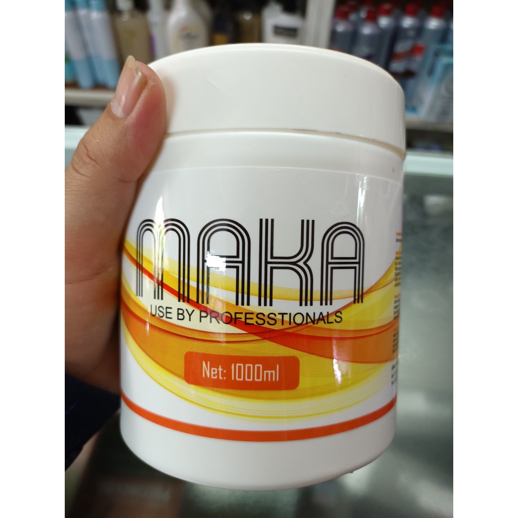 Kem hấp ủ phục hồi siêu mềm mượt MAKA 1000ml