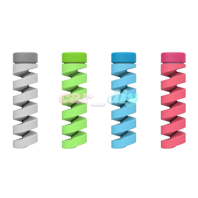 Kẹp Cố Định Dây Cáp Sạc USB Bằng Silicone Tự Dính Tiện Lợi Dành Cho Xe Hơi / Nhà Cửa