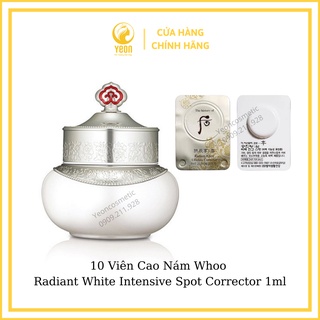 10 viên cao nám whoo radiant white intensive spot corrector 1ml_yeoncosmetic
