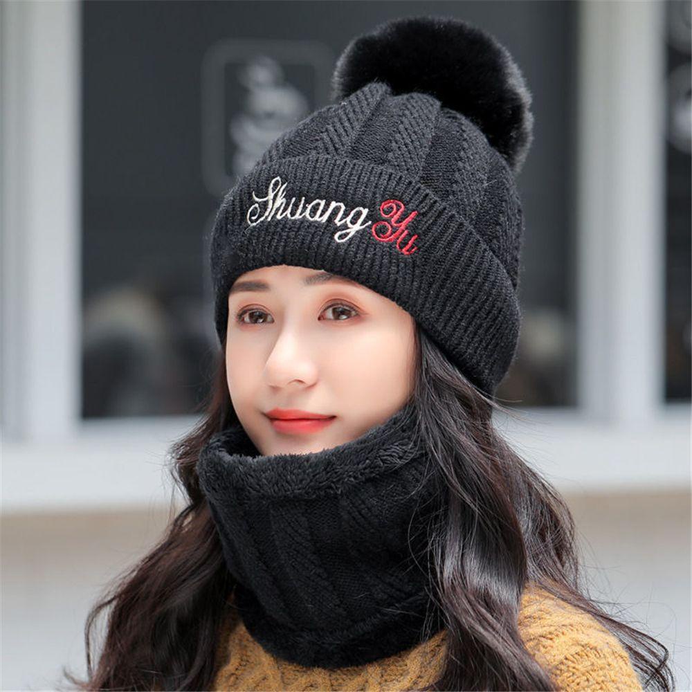 Set Mũ + Khăn Choàng Chống Gió Giữ Ấm Tốt Thời Trang Cho Mùa