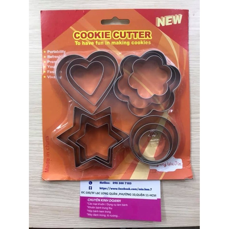 Set ấn cookie 12 pcs