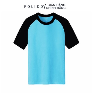 Áo Thun Nam Raglan POLIDO Chất Cotton 100%, Thấm Hút, Thiết Kế Trẻ Trung