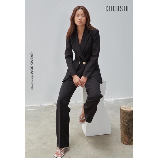 Áo Blazer đen Cocosin