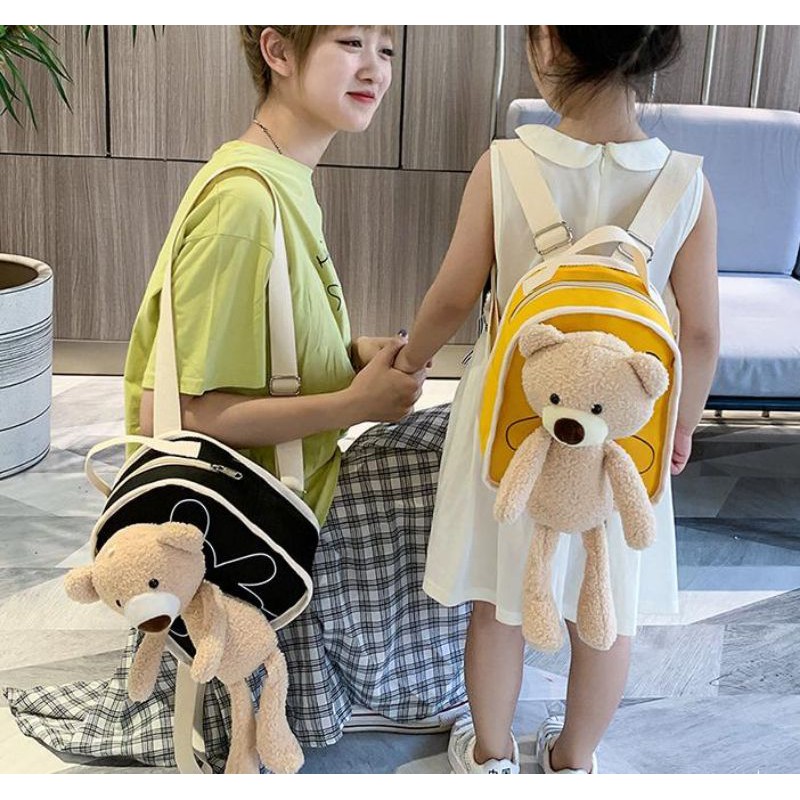 Balo trẻ em đi học, đi chơi siêu dễ thương - Balo cho trẻ nhỏ hình con gấu Mori cute - Quà tặng trẻ con xinh ý nghĩa