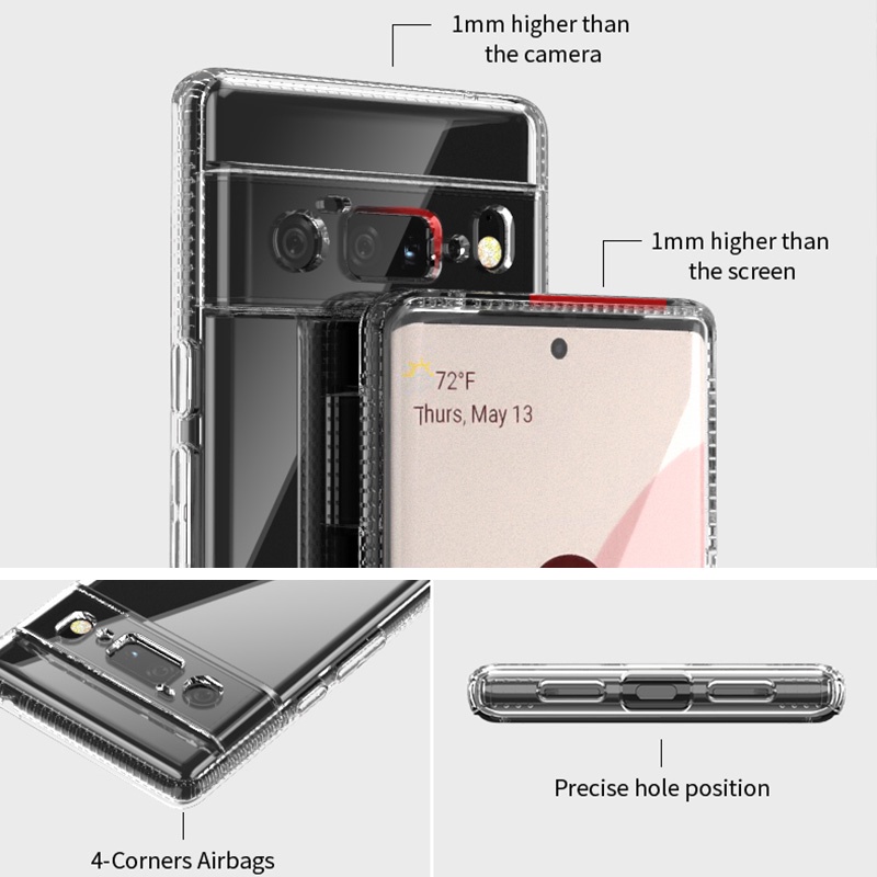 Ốp Điện Thoại TPU Silicon Trong Suốt Có Túi Khí Chống Sốc Cho Google Pixel 6 / Google Pixel 6 Pro