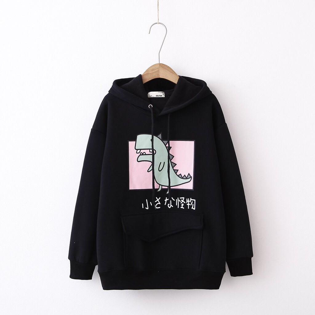 Ảnh Thật - Áo Khoác Nỉ Hoodie Khủng Long Cute siêu ấm, siêu rẻ