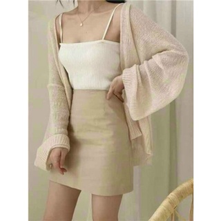 Áo Khoác Len Mỏng Hàn Quốc Cardigan