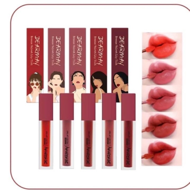 ( Sẵn vỏ mới) Son kem Dearmay Breeze Velvet Lip Tint