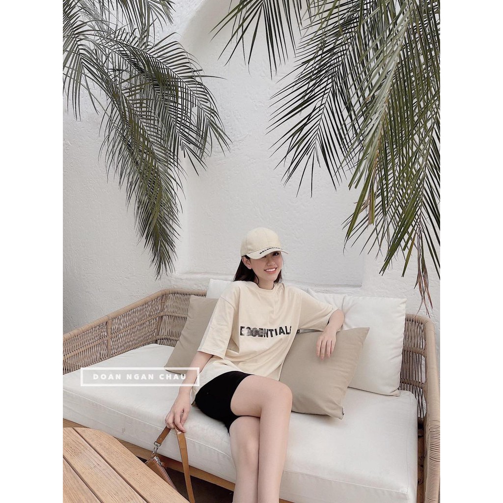 Set áo thun in chữ kèm quần lửng