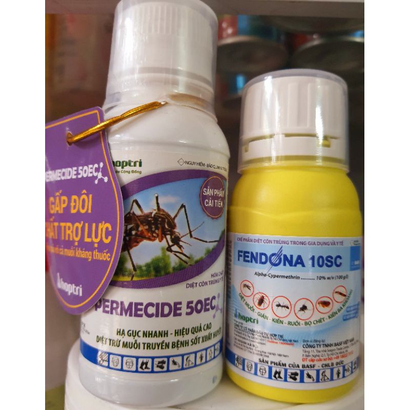 Thuốc diệt bọ đậu đen Fendona 50ml và Permecide 100ml hiệu quả