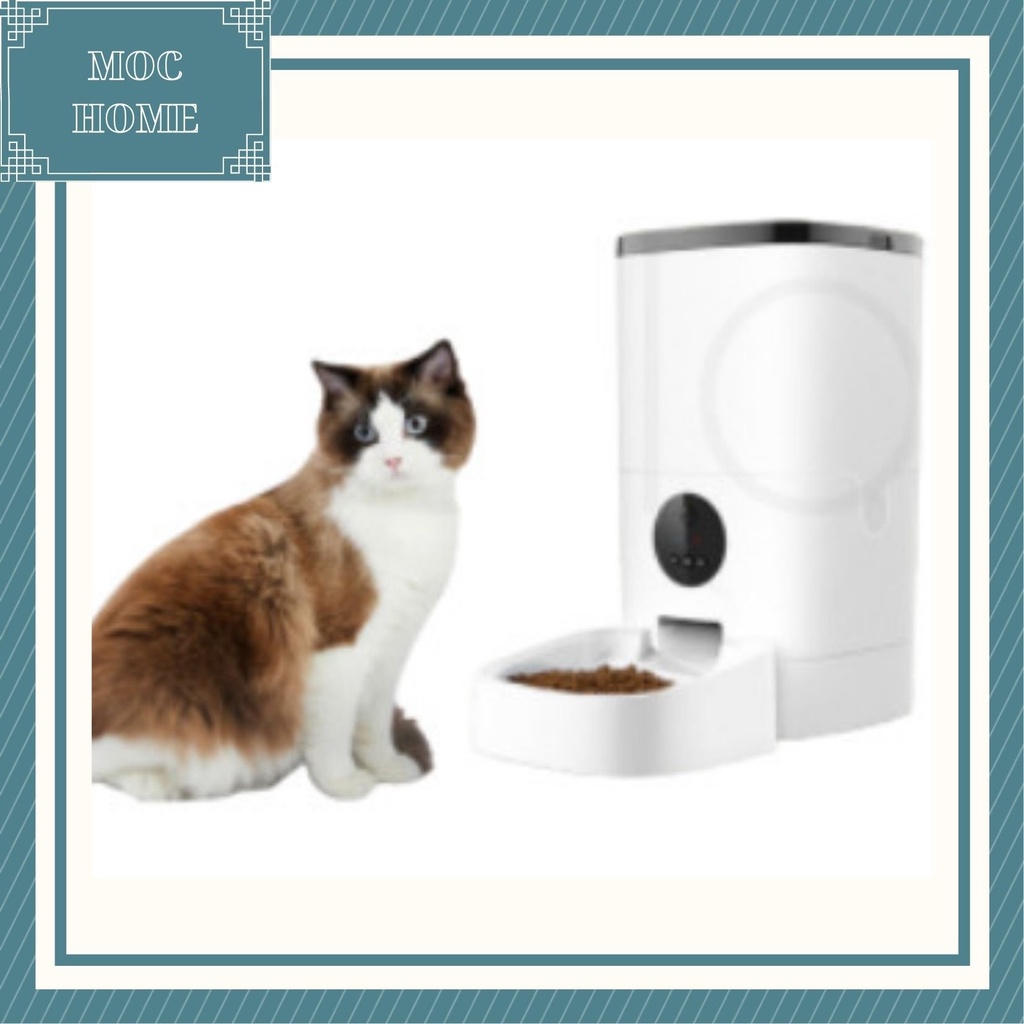 Máy tự động thông minh cho mèo ăn - máy nhả hạt,thả hạt thức ăn cho chó mèo
