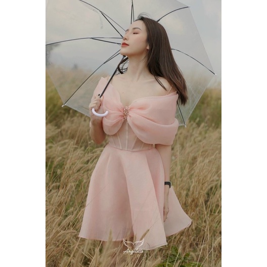 MS1291V ĐẦM XOÈ TRỄ VAI KẾT FULL SIZE S/M/L/XL