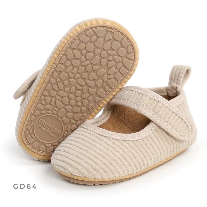 Giày vải nhung tập đi chống trượt Myggpp cho bé - GD64