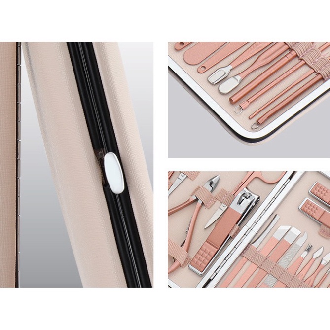 Bộ Cắt móng 18 chi tiết, Dũa Bấm Móng Tay Làm Nail Care Cao Cấp Tiện Dụng.ĐTCA