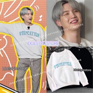 (Quà tặng kèm card Idol) áo nỉ Stay của Suga BTS