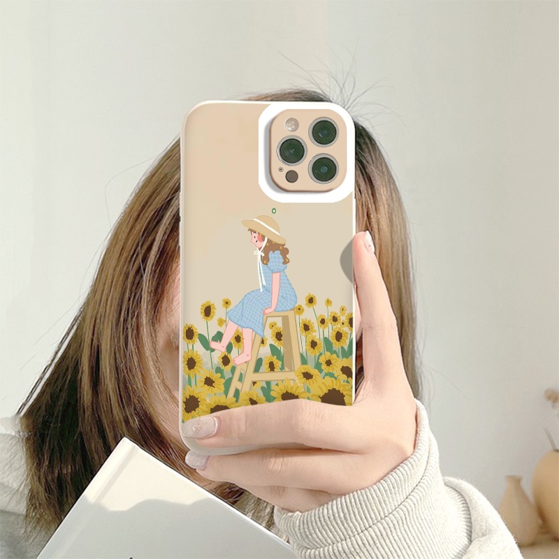 Ốp iphone cặp đôi trên đồi hoa hướng dương iPhone 6/6plus/6s/6splus/7/7plus/8/8plus/x/xs/xr/xsmax/11/12/13/pro/max