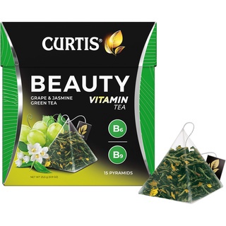 Trà xanh túi lọc hiệu curtis hương hoa nhài và nho xanh – tea curtis beauty tea
