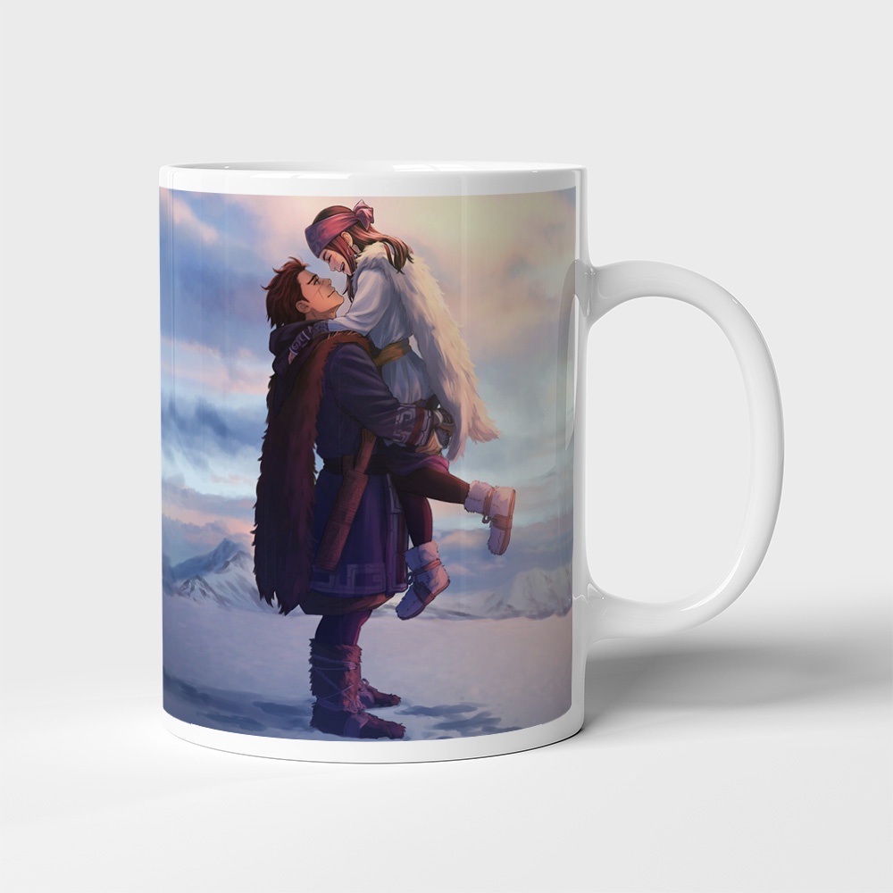 Cốc uống nước Anime, ly in hình GOLDEN KAMUY - Mẫu 1. Nhận in theo yêu cầu