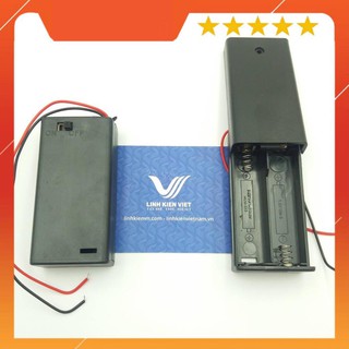 Đế Pin AA 2 PIN tích hợp công tắc gạt
