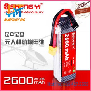 Pin Lipo ShangYi 3s, 4s 2600 mAh 45C - XT60