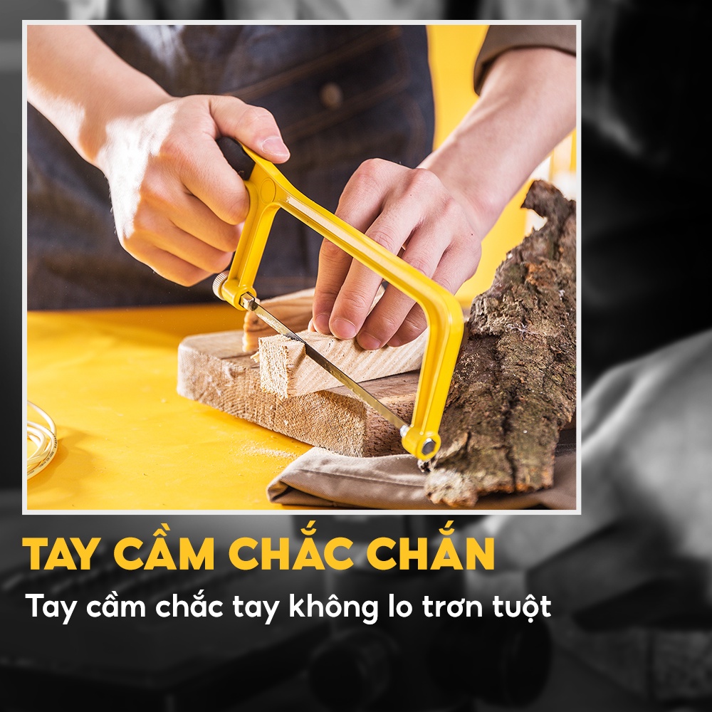 Cưa Gỗ Cầm Tay Cán Nhựa Siêu Bền 6 Inch Deli DL6007 [Bảo Hành 12 Tháng] - Nhập Khẩu Chính Hãng