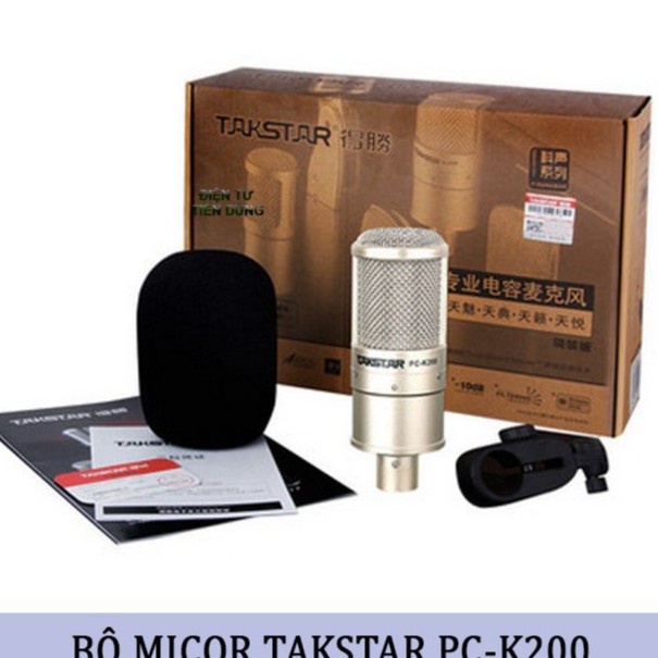 Micro thu âm Takstar PC K200 dùng để cho live stream