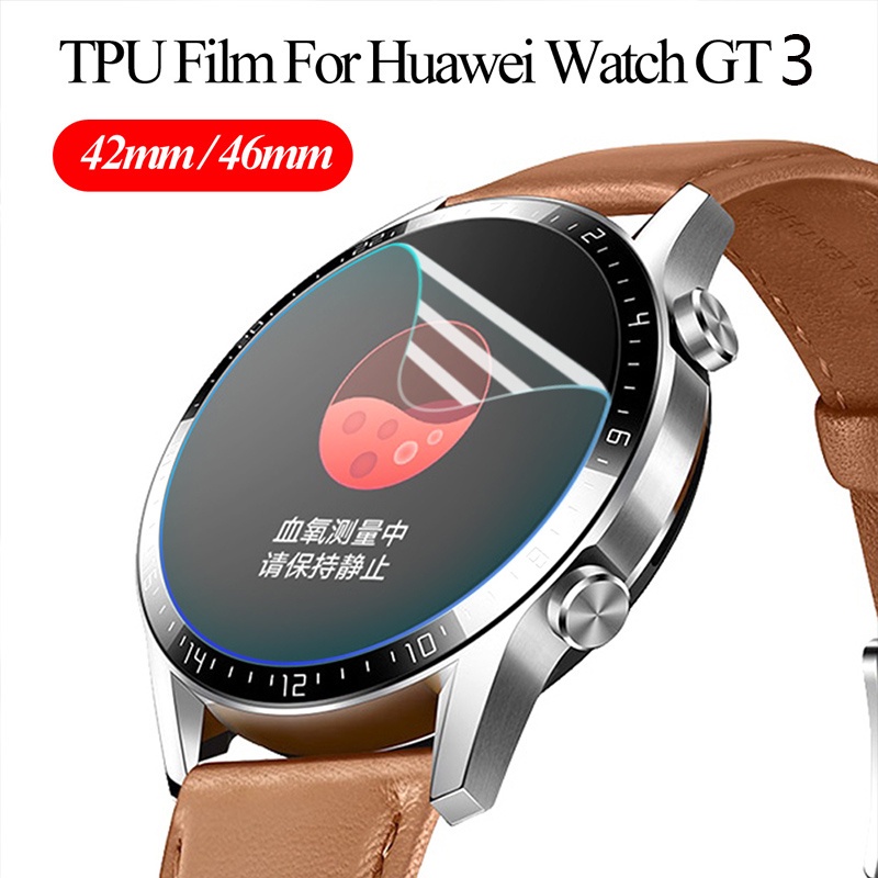 Set 2 Miếng Dán Bảo Vệ Màn Hình Chống Thấm Nước Và Chống Bám Vân Tay Cho Đồng Hồ Thông Minh Huawei 46MM 42MM Watch GT3