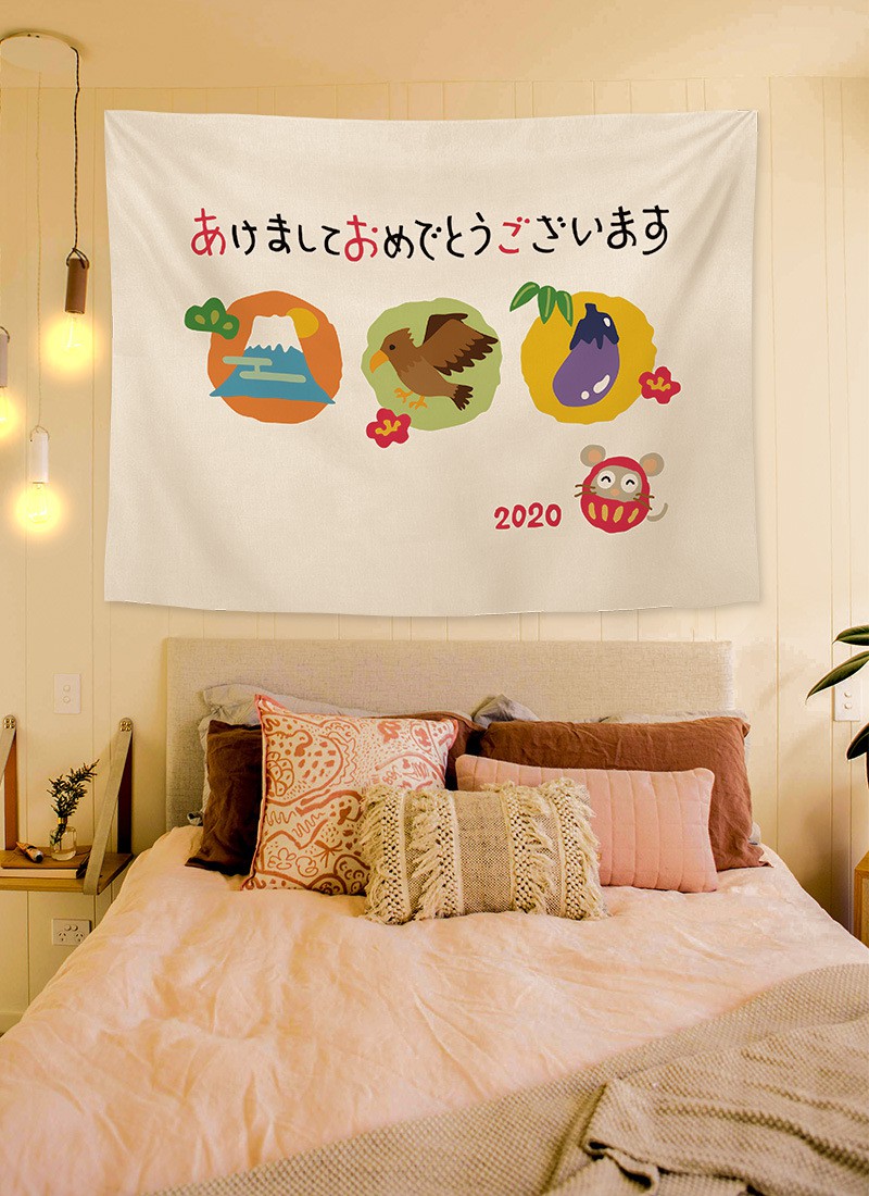 Custom background cloth ins hanging cloth cartoon anime cute personality background cloth room layout decoration wall cloth tapestry