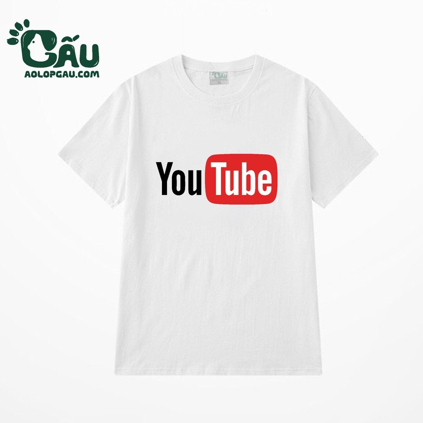 Áo thun nam GẤU 194 Youtube cổ tròn tay ngắn vải coton co dãn, dày dặn, form regular fit