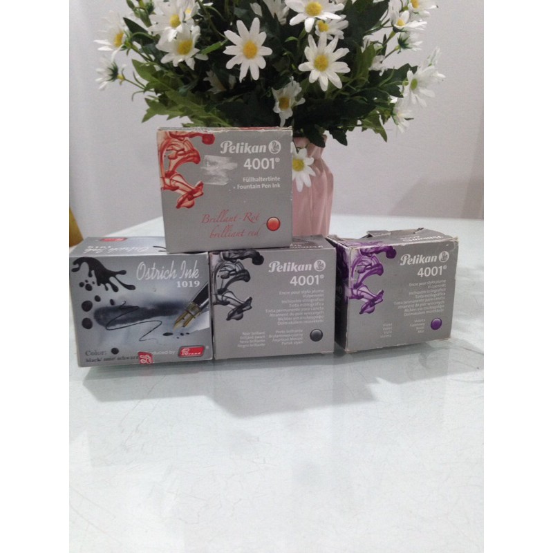 Mực bút máy Ostrich Ink 1016, màu đen , luyện viết chữ đẹp