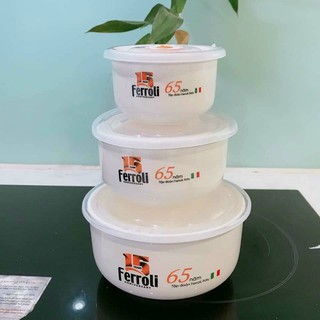 Bộ 3 bát sứ ferroli cao cấp