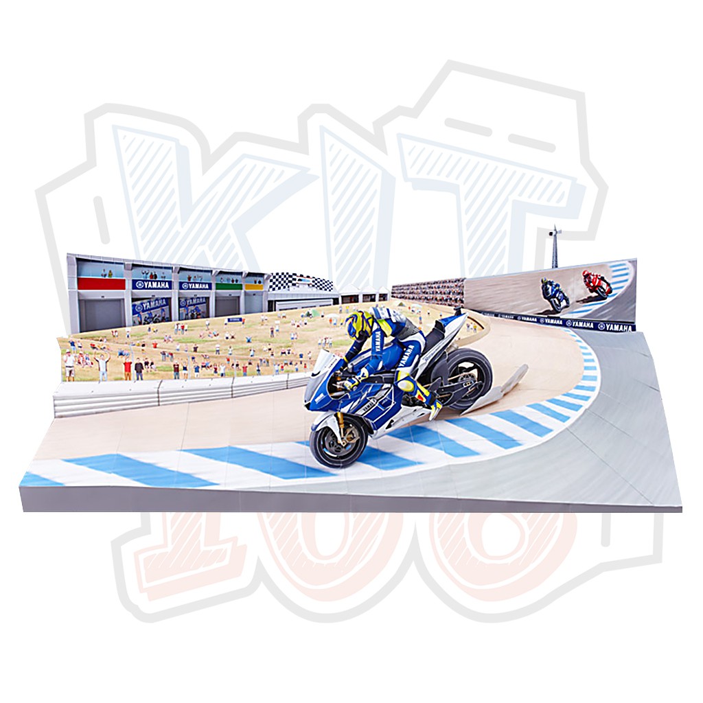 Mô hình giấy Trưng bày Yamaha xe đua Motor Sport World Racing